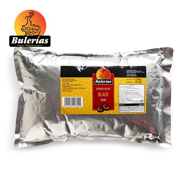 불레리아스 블랙 슬라이스 올리브 1.7kg X 1봉 피자올리브